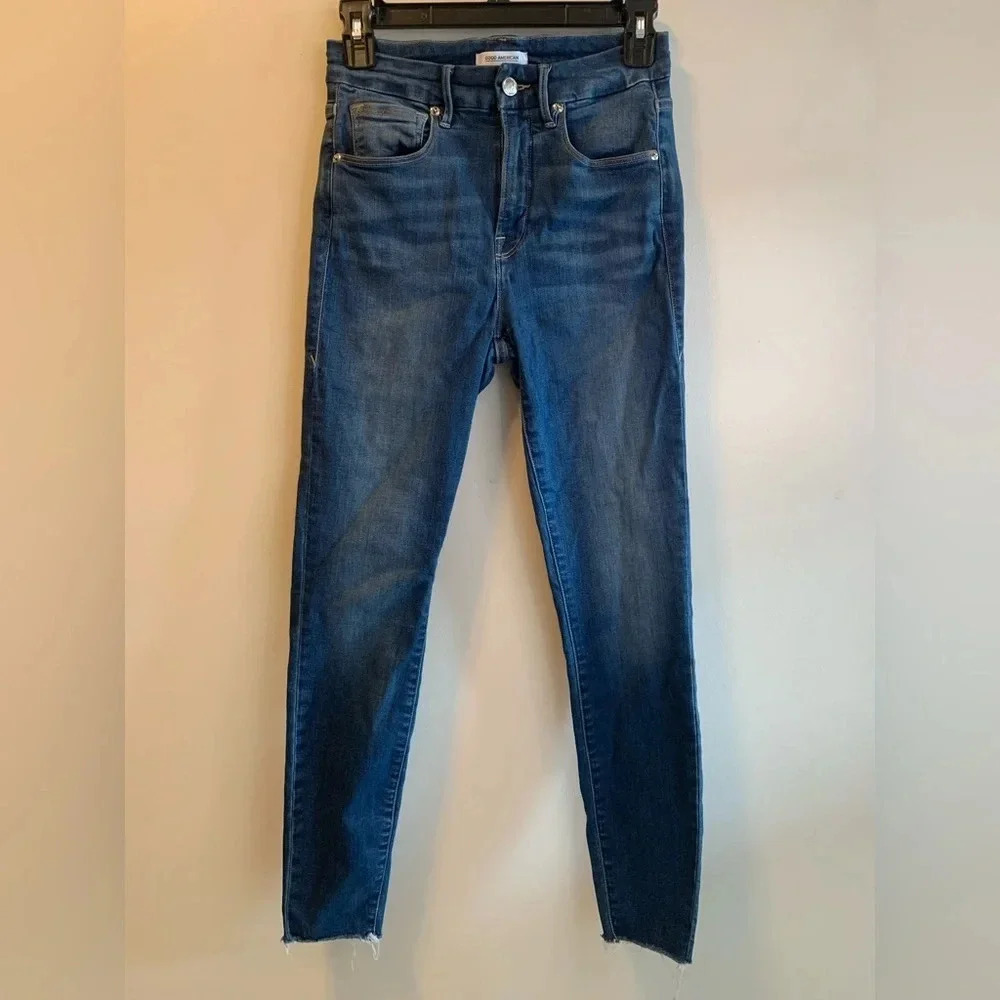 Good American Good Waist Crop Denim